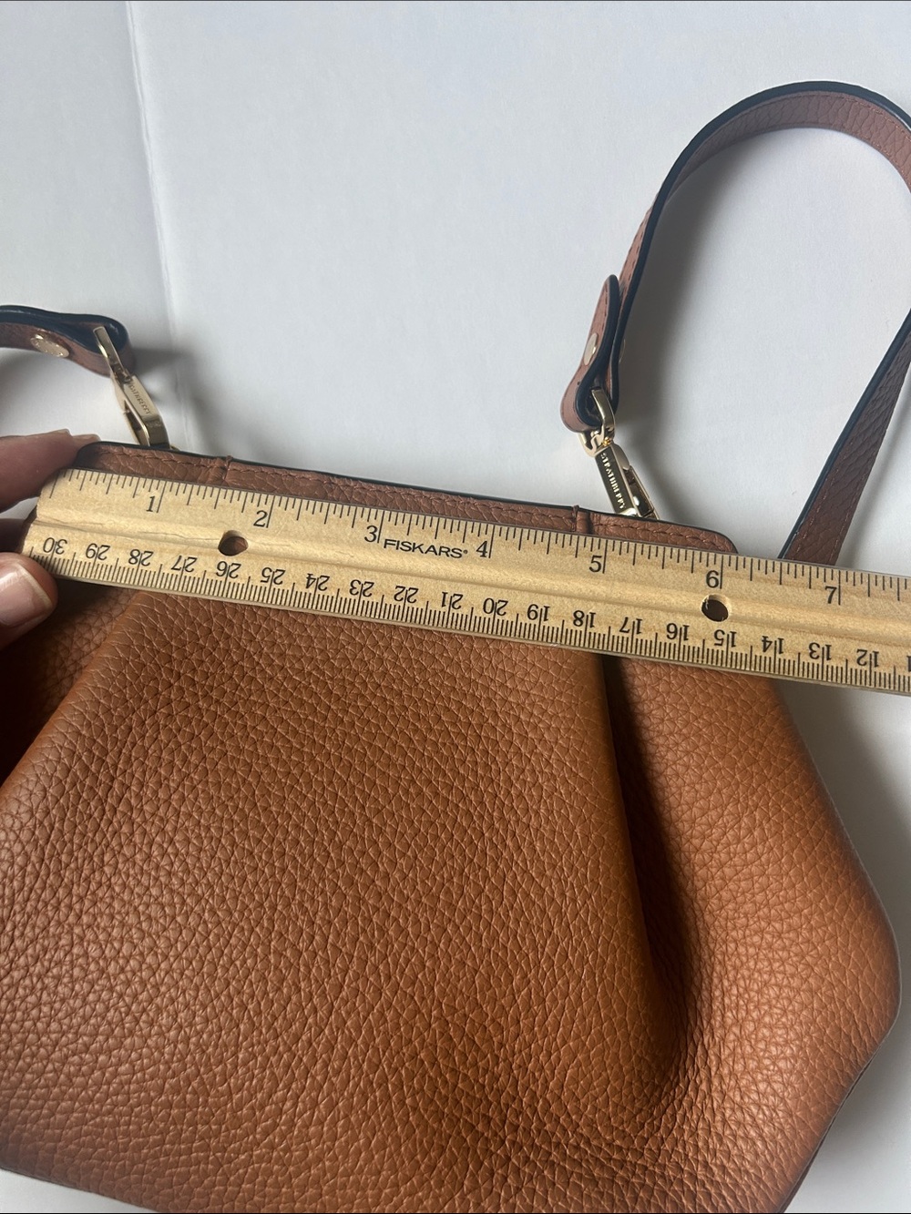 Strathberry Osette Crossbody Grain Tan Parisian Chic Quiet Luxury Leather - Picture 12 of 14